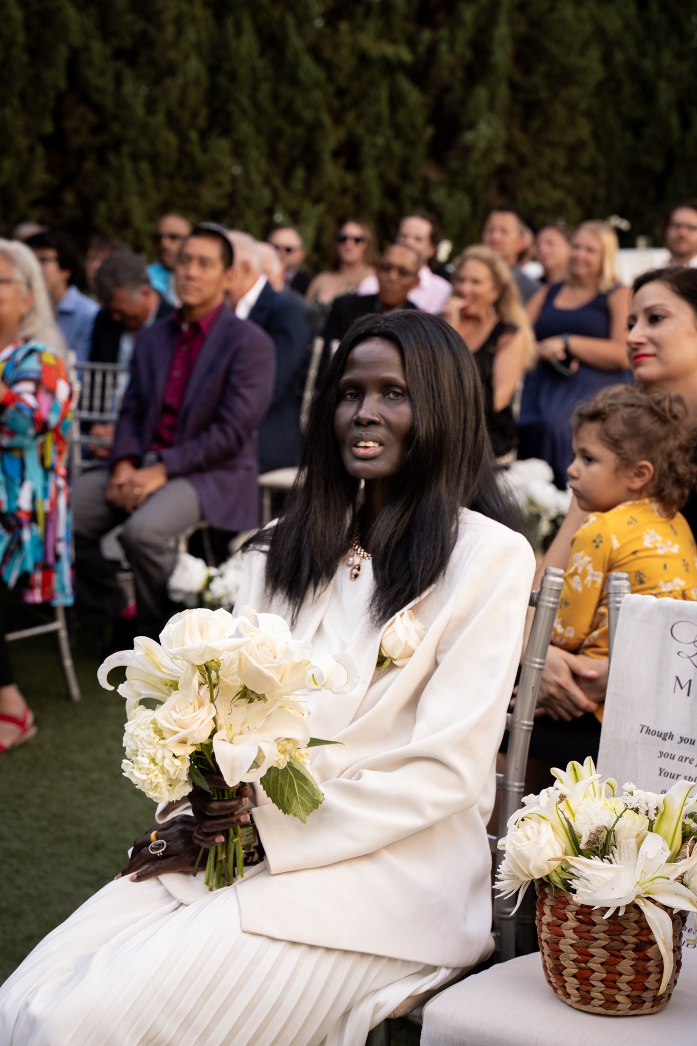 Brides Mom sitting down