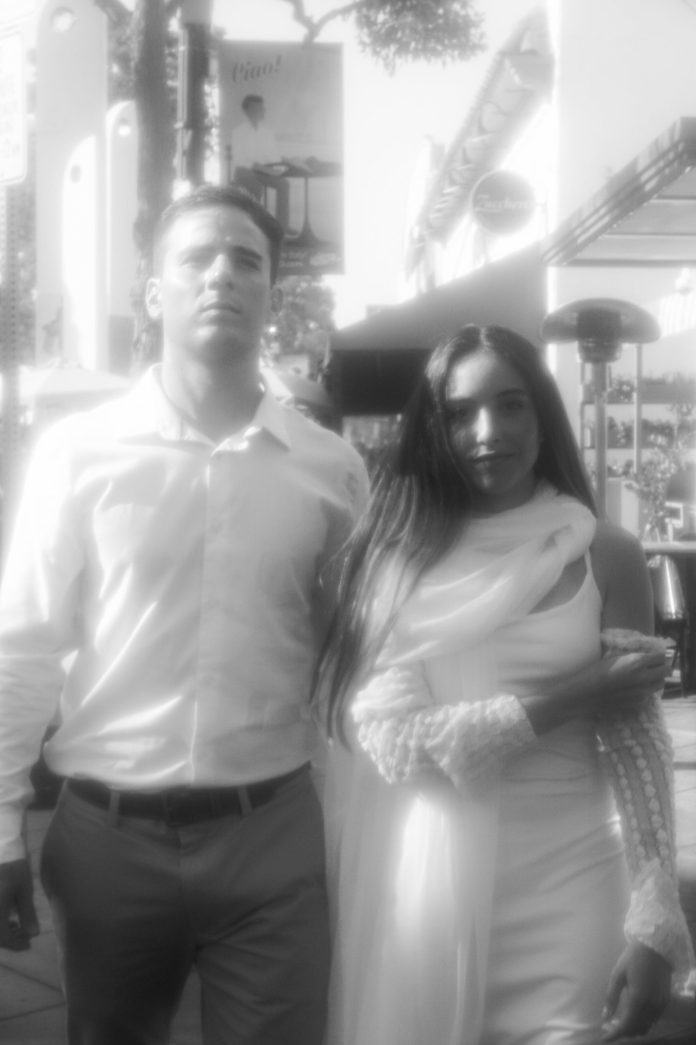 Vintage-style Picture of Pedro and Males Weddingday