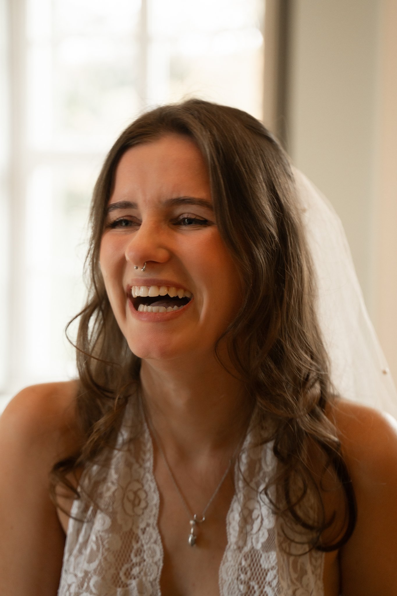 clara laughing to camera