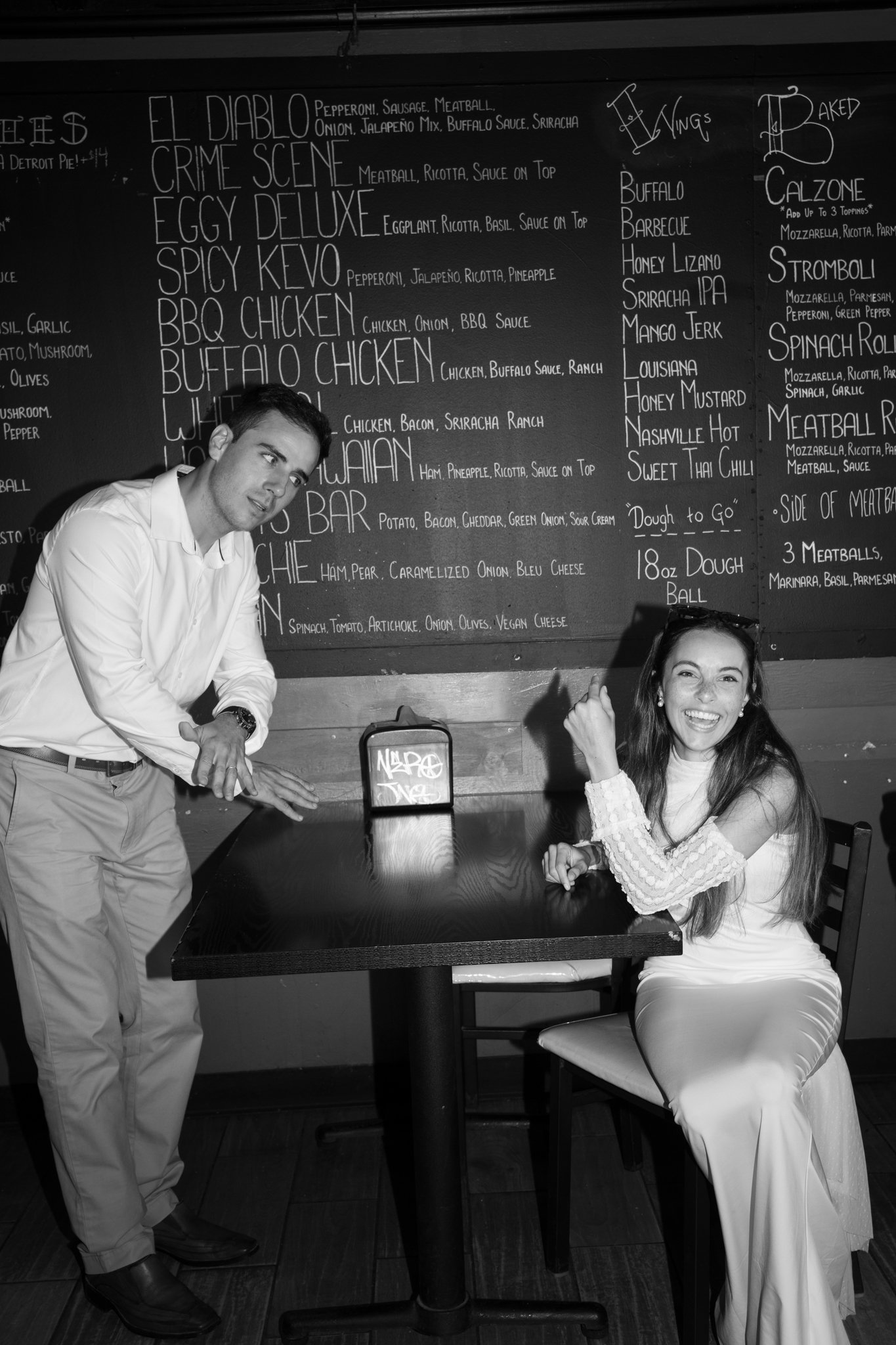 black and white picture of male and Pedro