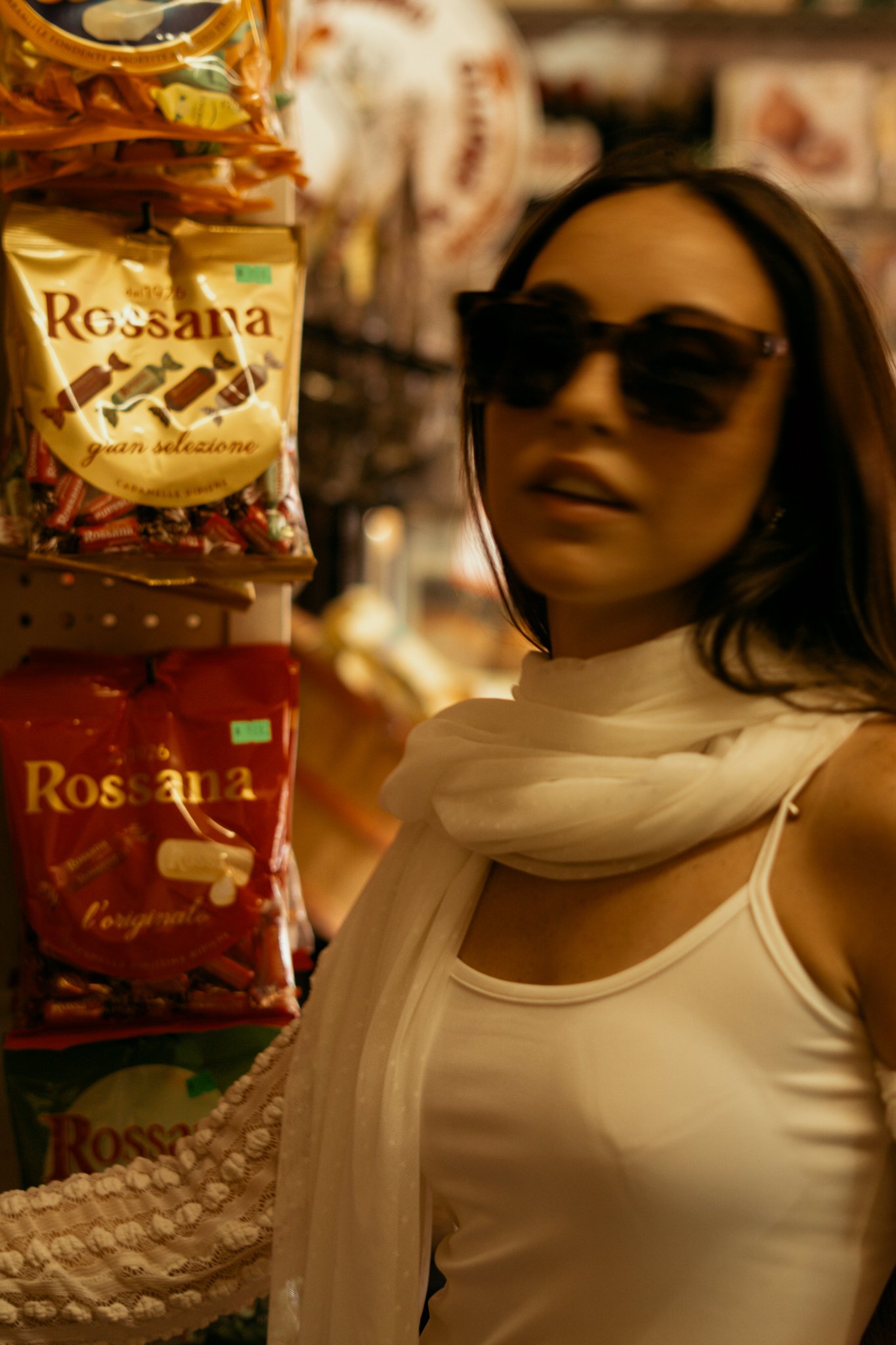 bride in italian shop