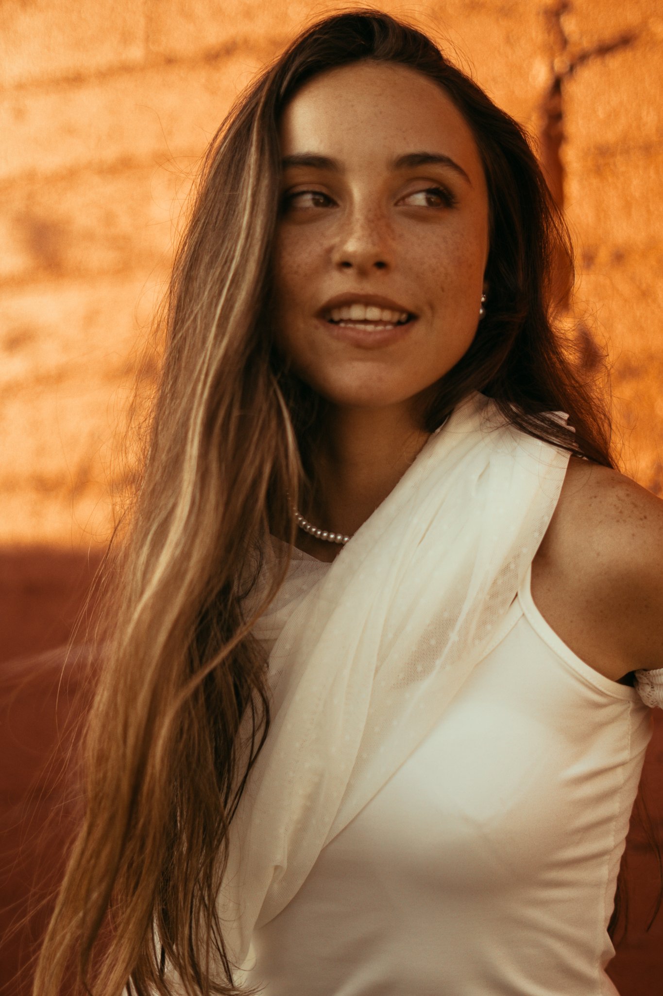 Picture of Bride with long brown hair