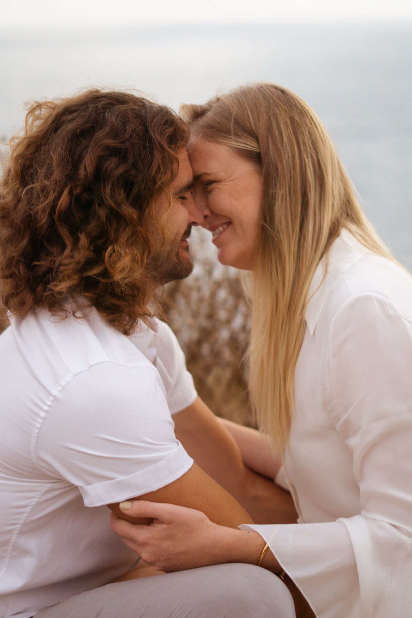 man and woman close to each other