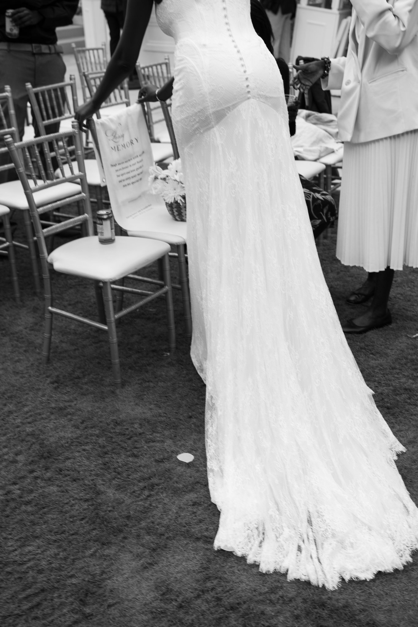 Brides Dress from Back