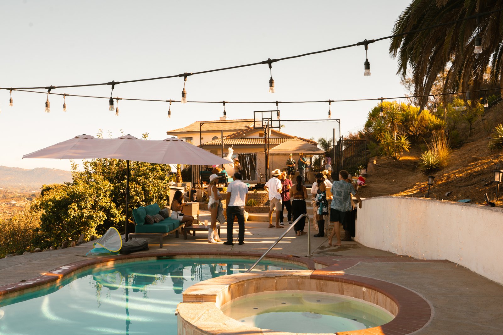 Pool and House Party